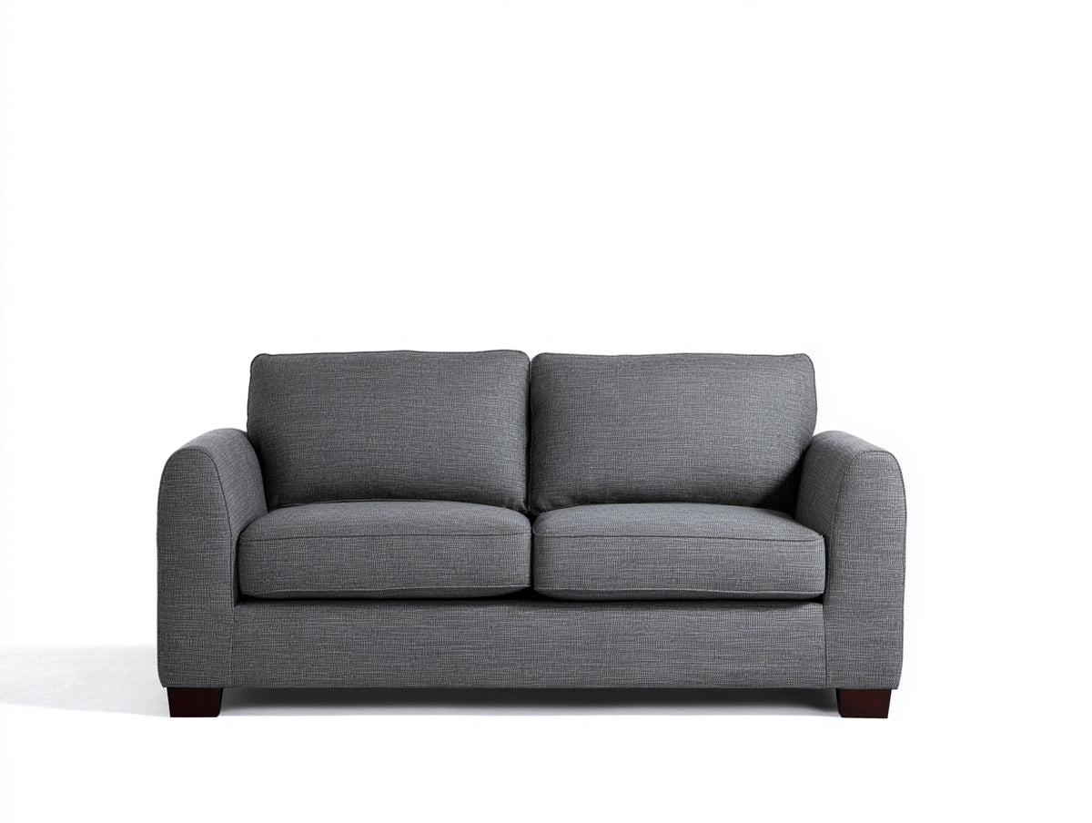 Sofás 2 plazas tela 160x88x84 cm - Gris antracita - Diseño minimalista
