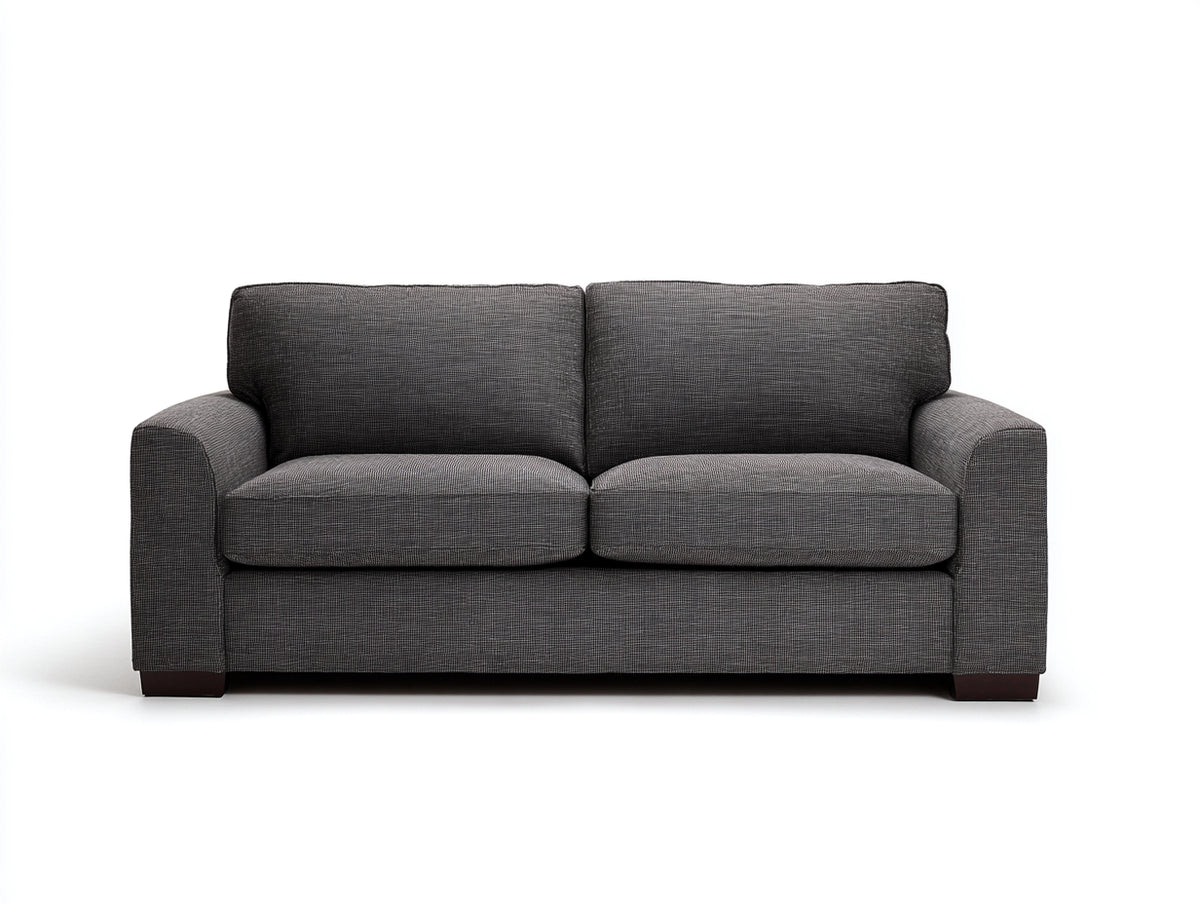 Sofás 2 plazas tela 165x90x85 cm - Gris oscuro - Estilo contemporáneo