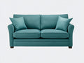 Sofás 2 plazas tela 165x88x84 cm - Azul verdoso - Diseño clásico confortable