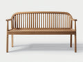 Bancos de jardín de madera maciza 160x60x88 cm - color marrón - diseño clásico para exterior