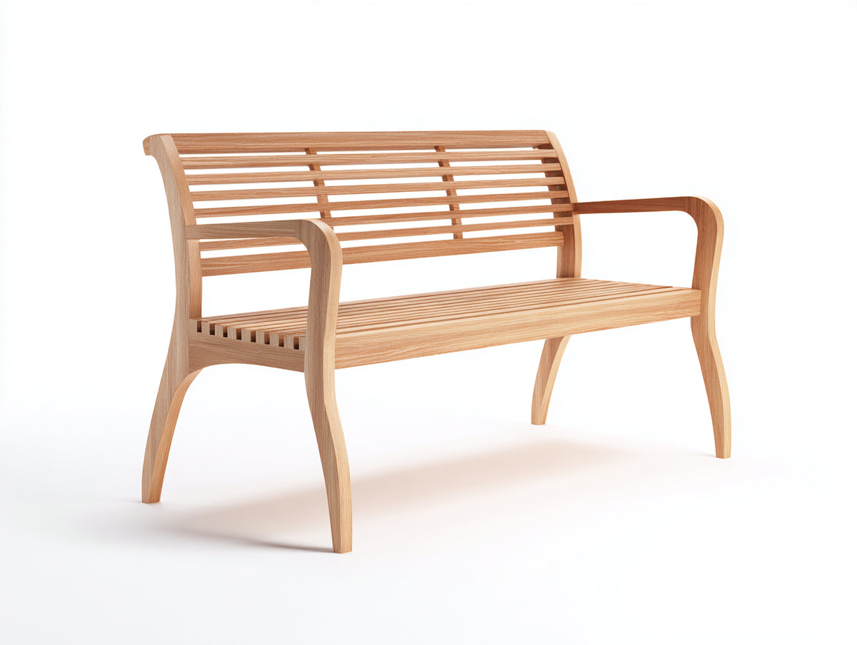 Bancos de jardín de madera maciza 150x62x90 cm - color marrón - diseño clásico para exterior
